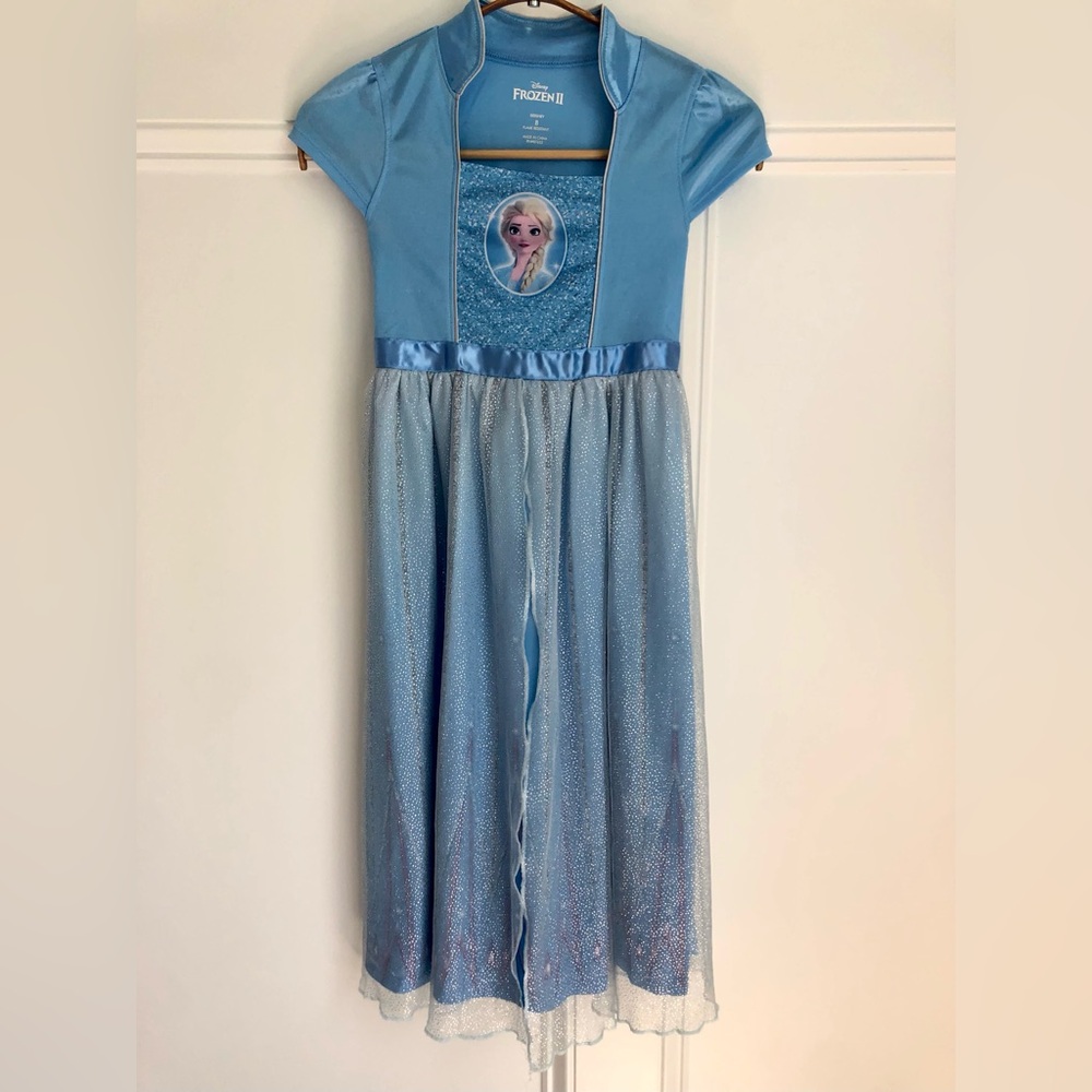 Disney Frozen II Elsa Light Blue Sparkle Nightgown